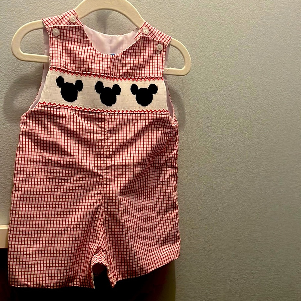 Smocked Mickey Mouse jumper